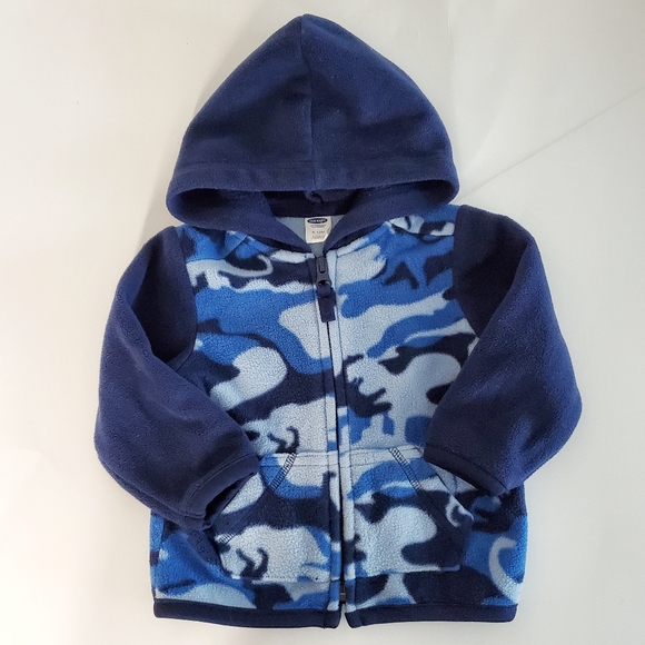 OLD NAVY Boys Fleece Hoodie Zip Up Size 6-12M - Picture 4 of 6